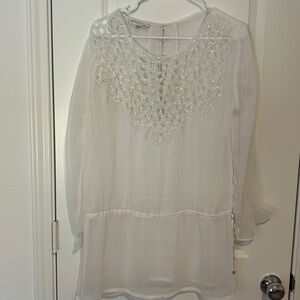 Medium Solitaire Swim Cover Up Long sleeves